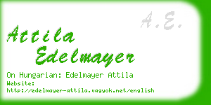 attila edelmayer business card